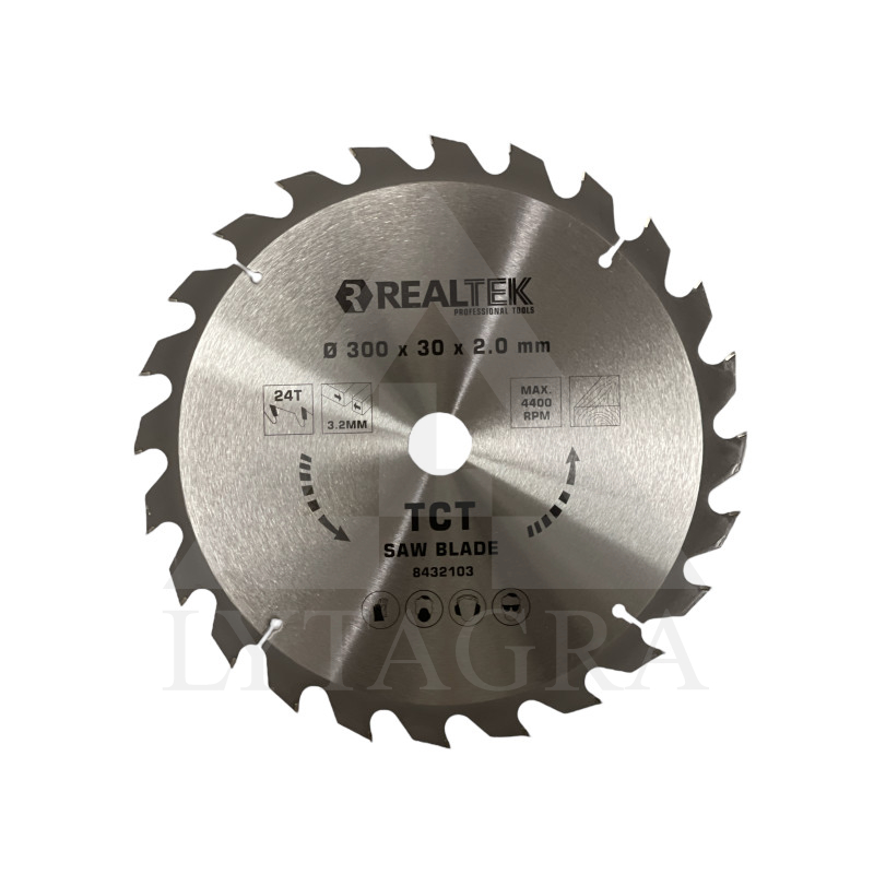 Griešanas disks kokam Realtek 8432103 300x30x24T