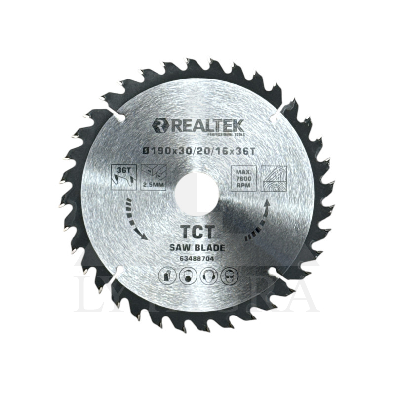 Griešanas disks kokam Realtek 63488704 190x30/20/16x36T