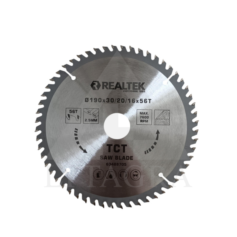 Griešanas disks kokam Realtek 63488705 190x30/20/16x56T