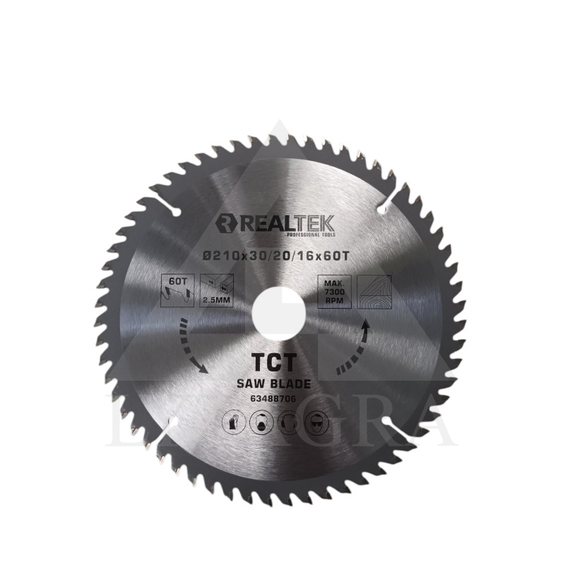 Griešanas disks kokam Realtek 63488706 210x30/20/16x60T