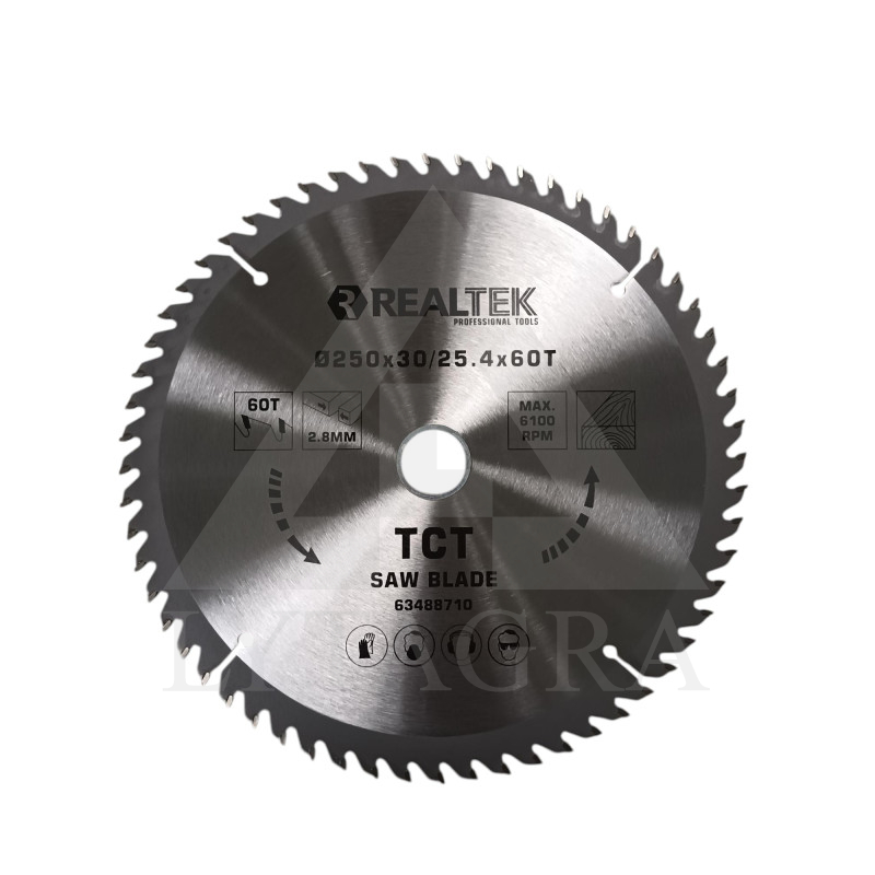 Griešanas disks kokam Realtek 63488710 250x30/25.4x60T