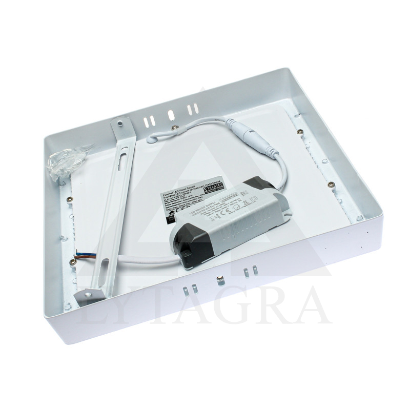 LED lampa kvadrātveida Stromtec QS-PL-18W-NS-S