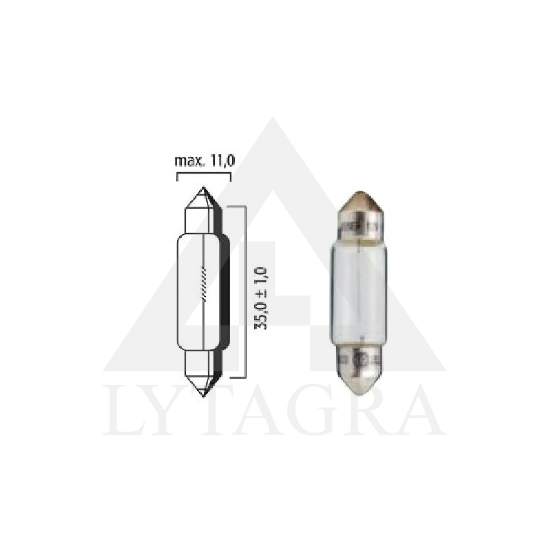 12/5C KL SPULDZE C5W CV8.5 86321Z PIRKSTIŅŠ(10x36)