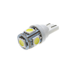 SPULDZE LED T10 12V(5 DIOD.)(T10WA-5S50-12V) 21001