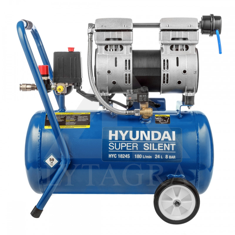 Bezeļļas gaisa kompresors Hyundai HYC 750-24S