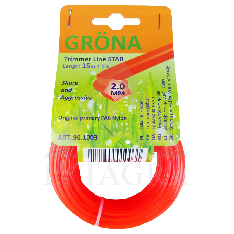 Trimera aukla Grona 90.1004, 2,4x15 zvaigznes forma