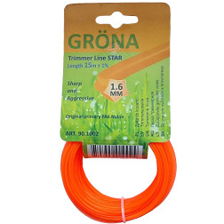 Trimera aukla 1,6x15 zvaigznes formas / GRONA / 90.1002