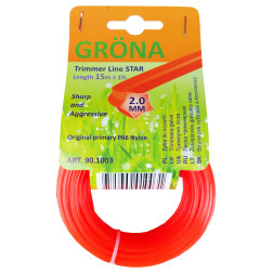 Trimmera aukla 2,0x15 zvaigznes forma / GRONA / 90.1003