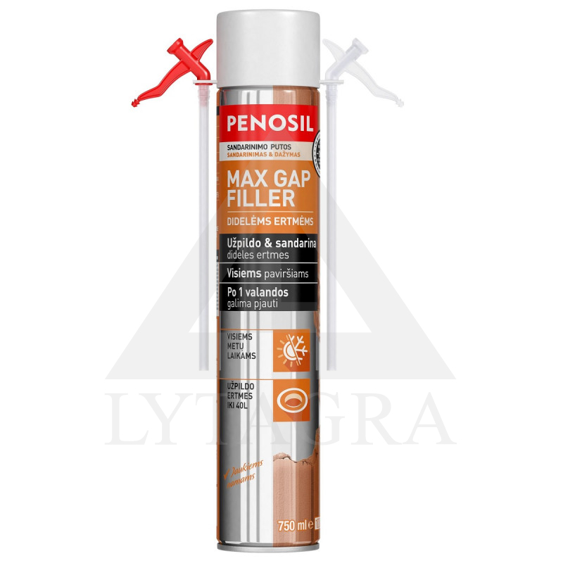 PENOSIL Max Gap Filler salmiņu blīvēšanas putas, 750 ml