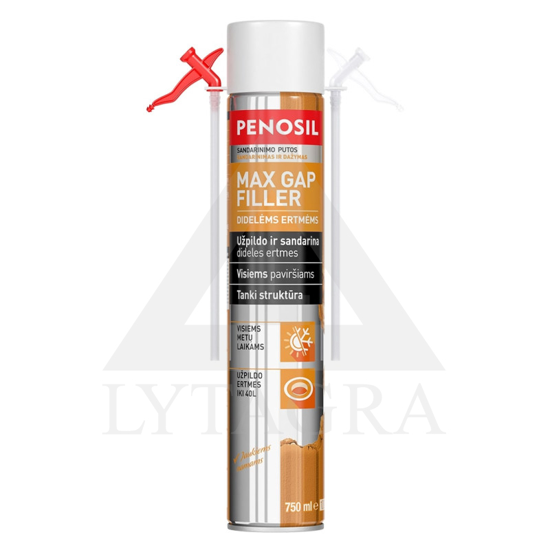 PENOSIL Max Gap Filler salmiņu blīvēšanas putas, 750 ml