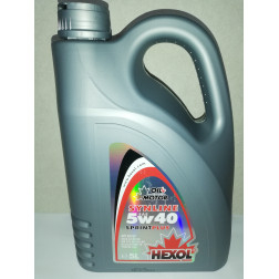 HEXOL 5W40 dzinēja sintētiskā eļļa 5L