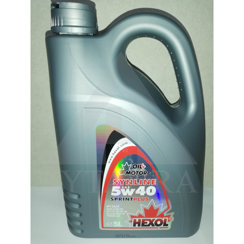 HEXOL 5W40 dzinēja sintētiskā eļļa 5L