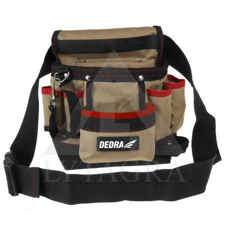 Instrumentu kaste ar jostu Dedra N0032, 8 kabatas 20x10x30