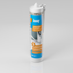 Sanitārais silikons KNAUF SANITARY SILICONE SANDGRAU 300 ML