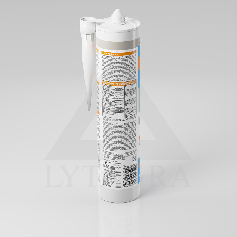 Sanitārais silikons KNAUF SANITARY SILICONE SANDGRAU 300 ML