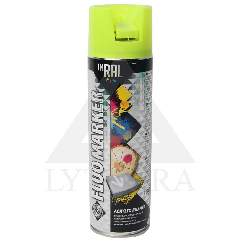 Fluorescējošs aerosola marķieris, FLUOMARKER, dzeltens, INRAL