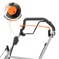 Pašgājējs benzīna zāles pļāvējs DAEWOO DLM 50SPE 46cm ar elektrisko starteri