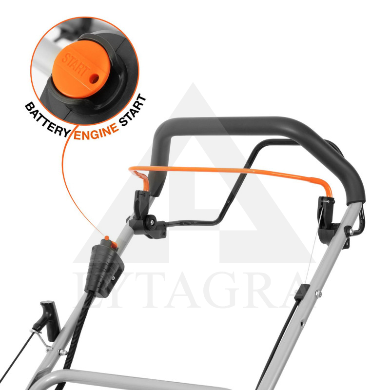 Pašgājējs benzīna zāles pļāvējs DAEWOO DLM 50SPE 46cm ar elektrisko starteri