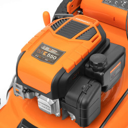 Pašgājējs benzīna zāles pļāvējs DAEWOO DLM 50SPE 46cm ar elektrisko starteri