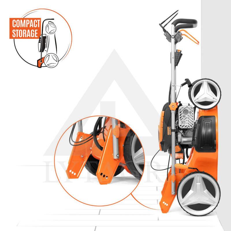 Pašgājējs benzīna zāles pļāvējs DAEWOO DLM 50SPE 46cm ar elektrisko starteri