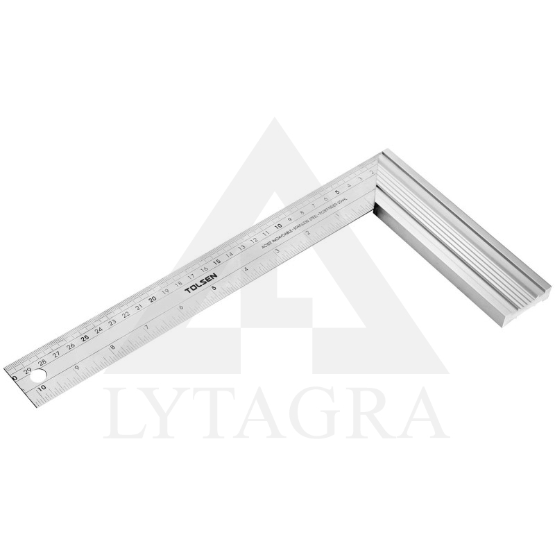 Kvadrātveida lineāls Tolsen 35038, 250 mm