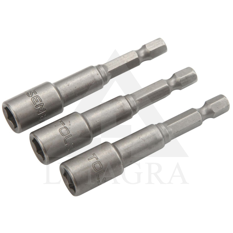 Magnētisko uzgaļu komplekts Tolsen 77841, 3 gab. 6 mm
