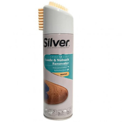 SUDRABA IMPREĢ. ZAMŠĀM UN NUBUKA ĀDAI 300ML BEZKRĀSU