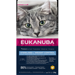 EUKANUBA barība sterilizētiem kaķiem ar vistu 2 kg