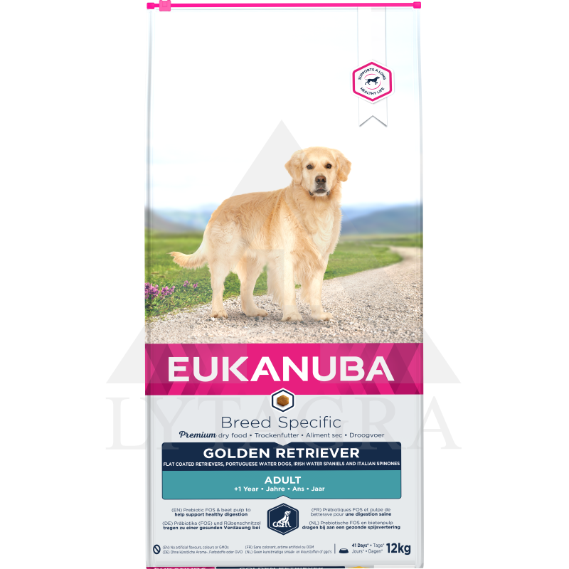 Suņu barība EUKANUBA pieaugušiem zeltainajiem retrīveriem 12 kg