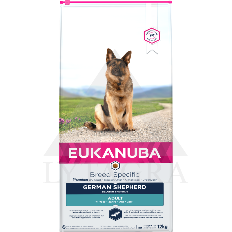 Suņu barība EUKANUBA pieaugušiem vācu aitu suņiem 12 kg