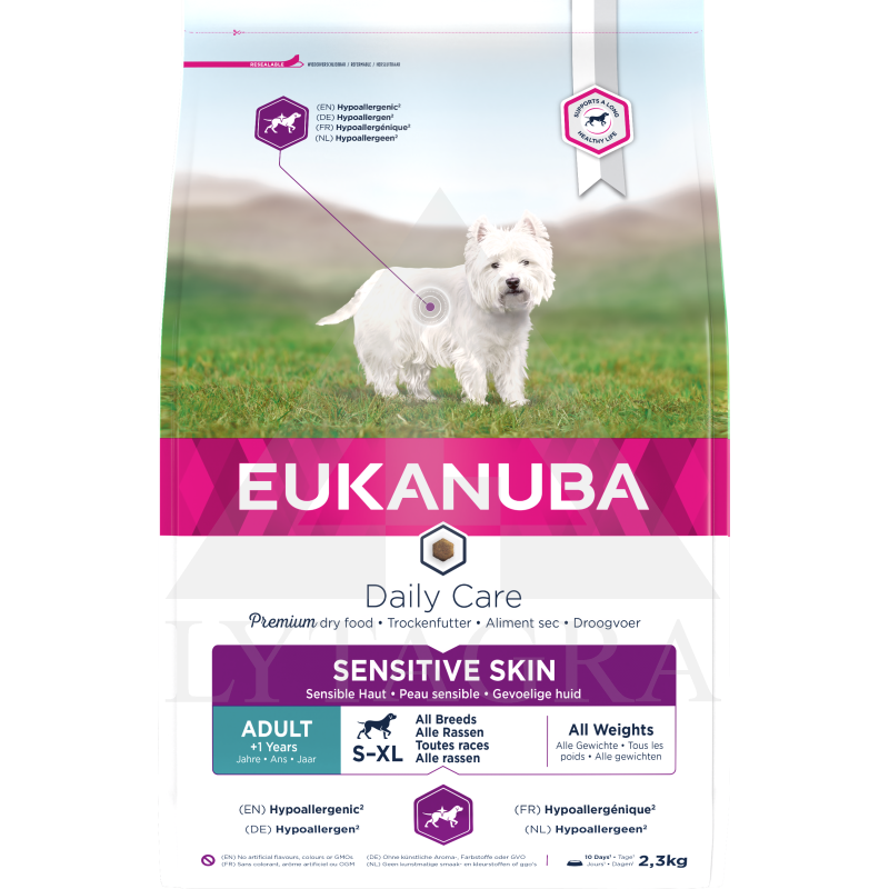 Barība suņiem ar jutīgu ādu EUKANUBA 2,3 kg