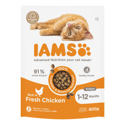 IAMS kaķēnu barība ar vistu 800 g 81603109