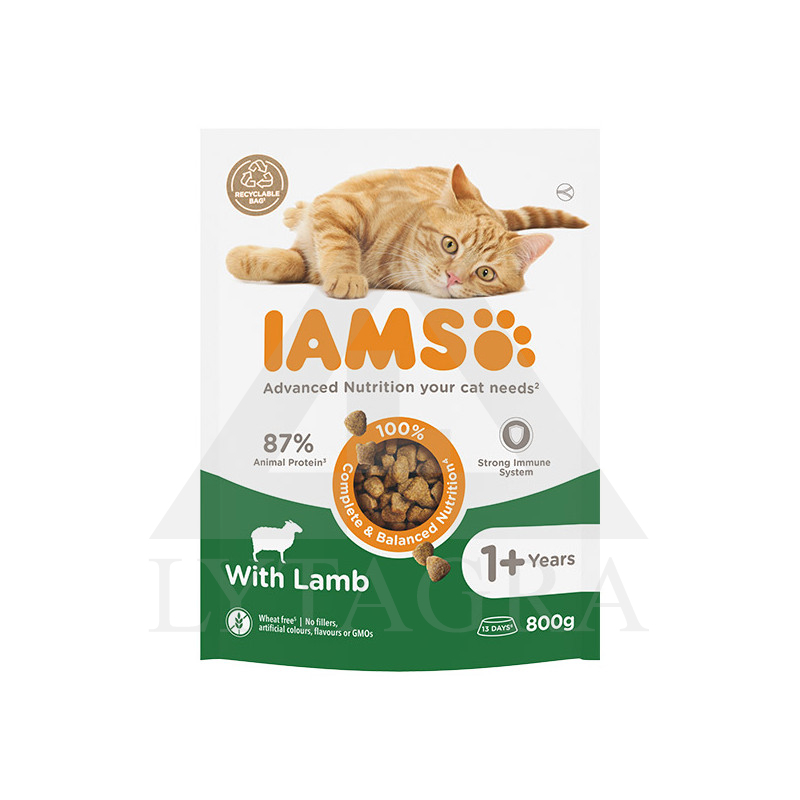 Kaķu barība IAMS ar jēra gaļu 800 g 81603127