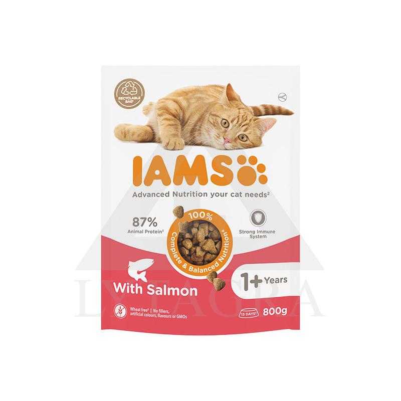 Kaķu barība IAMS ar lasi 800 g 81603133