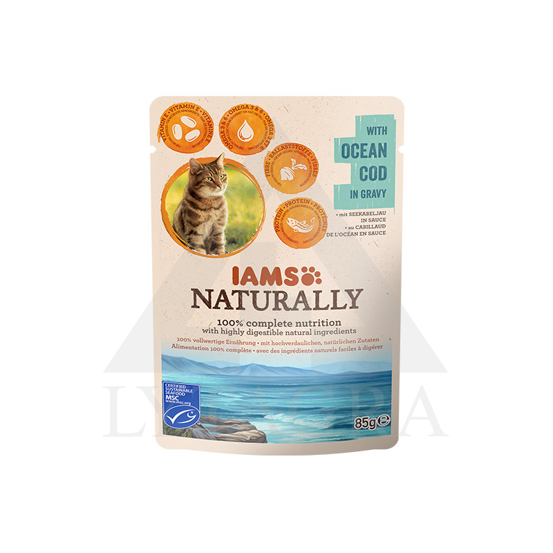 Konservēta barība kaķiem IAMS ar mencu 85 g 81602708