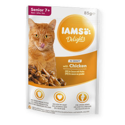 Konservēta barība vecākiem kaķiem mērcē IAMS ar vistu 85 g 81602931
