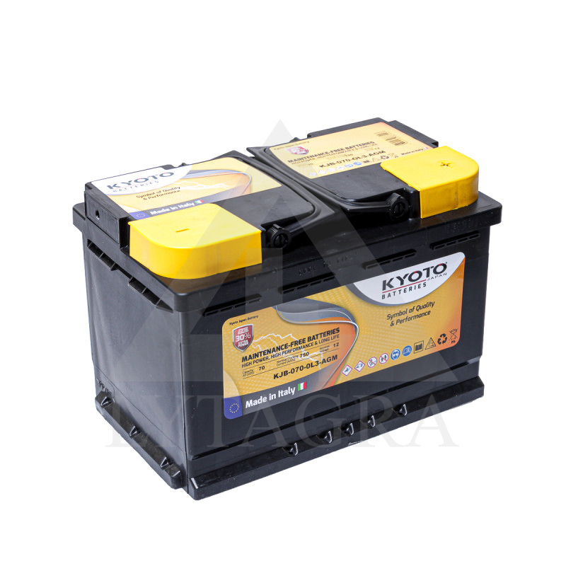 Akumulators KYOTO AGM 12V 70Ah 750A R+