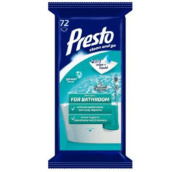 PRESTO CLEAN vannas istabas salvetes 72 gab
