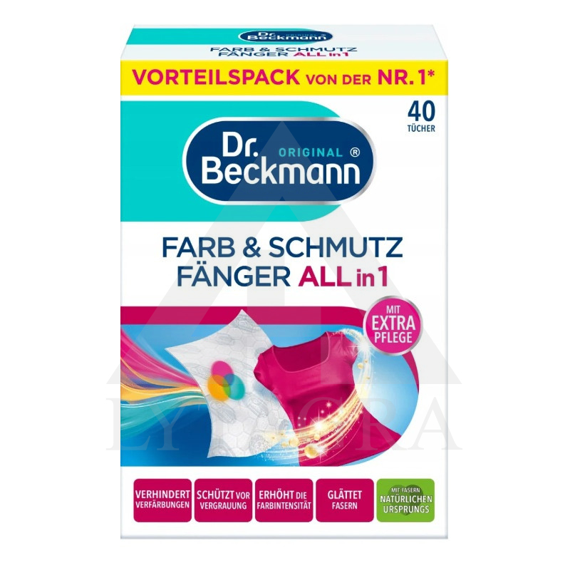 Absorbējošas krāsas salvetes Dr. Beckmann 40 gab.