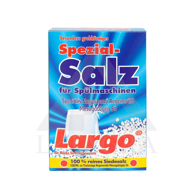 Trauku mazgājamās mašīnas sāls LARGO 1,2 kg.