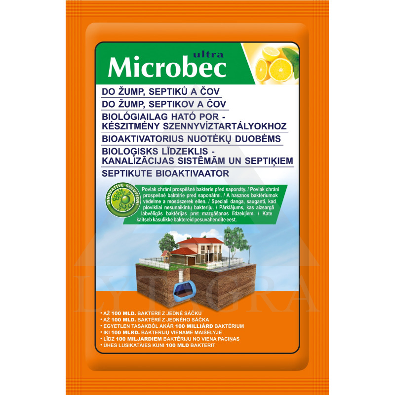 MICROBEC bioaktivators notekūdeņu akām, 25 g iepakojums