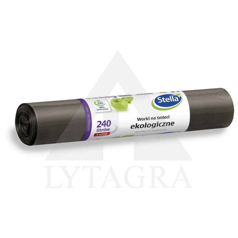 STELLA videi draudzīgi atkritumu maisi 240 L (148 x 128 cm)