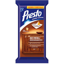 Salvetes koka mēbelēm Presto Clean 72 gab.