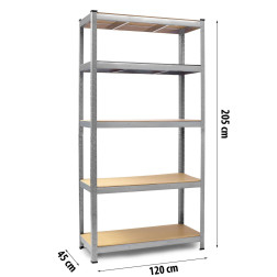 Noliktavas plaukts 4850 (5 plaukti) 200/1000kg 205x120x45cm