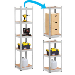 Noliktavas plaukts 4819 (5 plaukti) 100/500kg 180x40x40cm