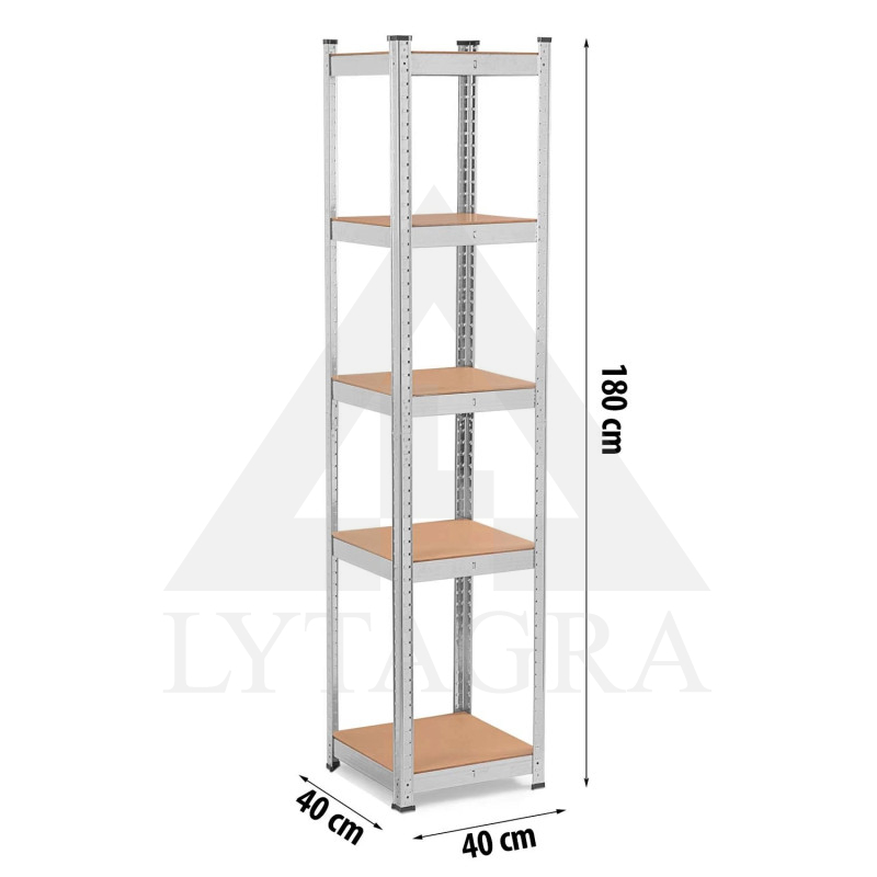 Noliktavas plaukts 4819 (5 plaukti) 100/500kg 180x40x40cm