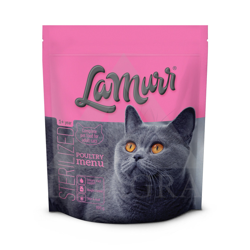 800G KAĶU BARĪBA LAMURR STERILIZ.