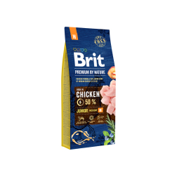 3 KG BARĪBA SUŅIEM BRIT PREMIUM JUNIOR M AR VISTU