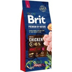 Brit Premium By Nature Junior sausā suņu barība ar vistu M 3 kg