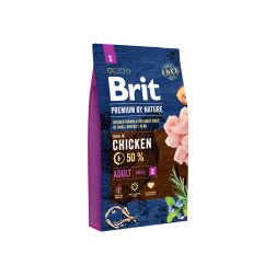 Brit Premium By Nature Adult sausā suņu barība mazo šķirņu pieaugušiem suņiem ar vistu S 1 kg Brit Premium By Nature Adult sausā suņu barība mazo šķirņu pieaugušiem suņiem ar vistu S 1 kg